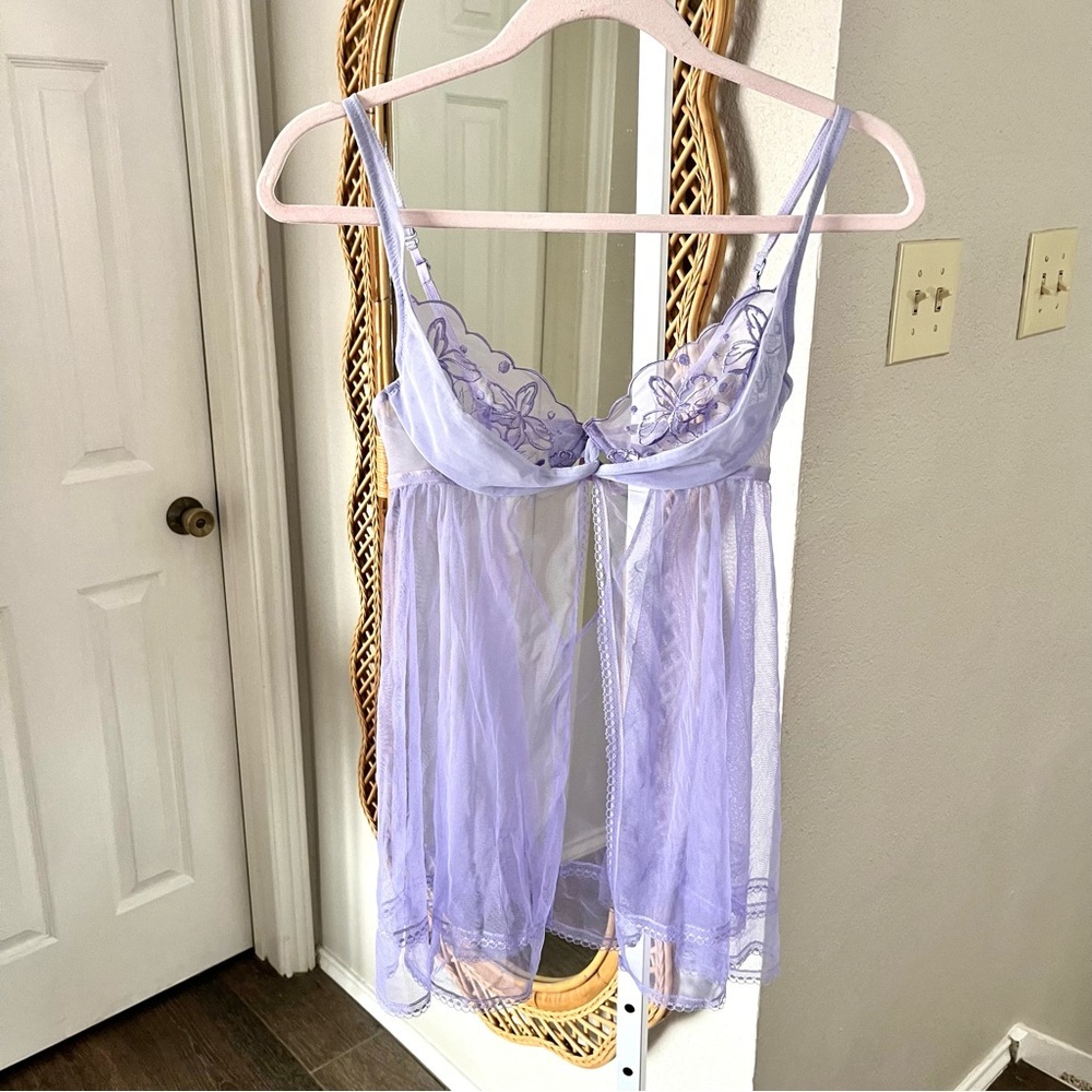 Victoria’s Secret / Lilac Floral Lingerie Slip Nightgown